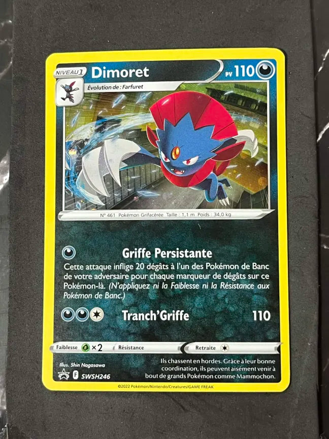 Carte Pokémon Dimoret Promo Épée et Bouclier