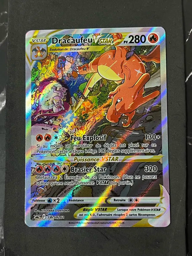 Carte Pokémon Dracaufeu Vstar Promo Épée et Bouclier