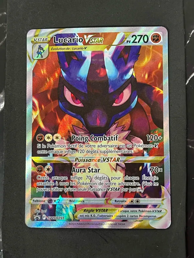 Carte Pokémon Lucario VStar Promo Épée et Bouclier
