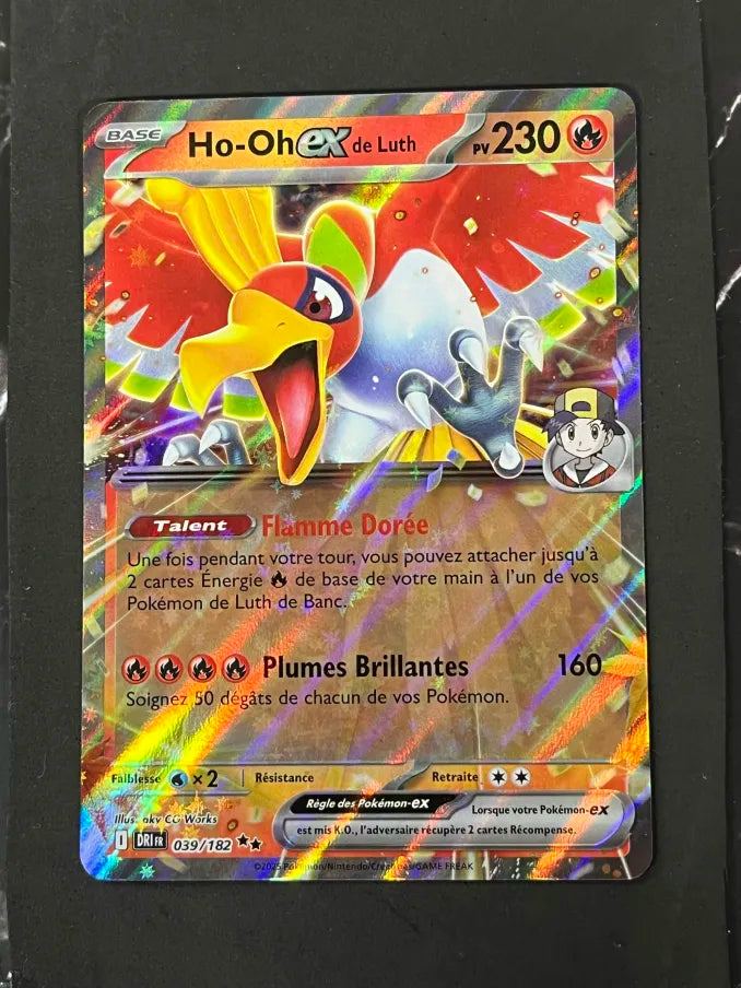Carte Pokémon Ho-Oh Ex de Luth Rivalités Destinées