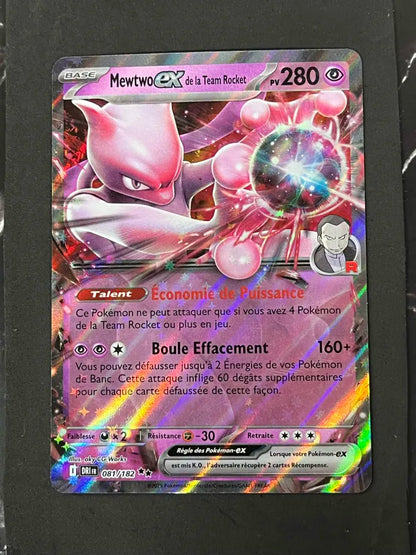 Carte Pokémon Mewtwo Ex de la Team Rocket Rivalités Destinées