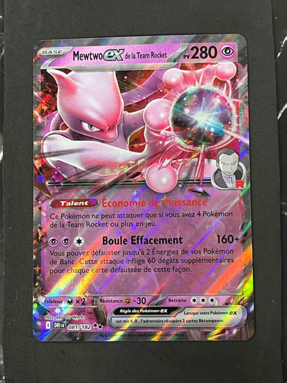 Carte Pokémon Mewtwo Ex de la Team Rocket Rivalités Destinées