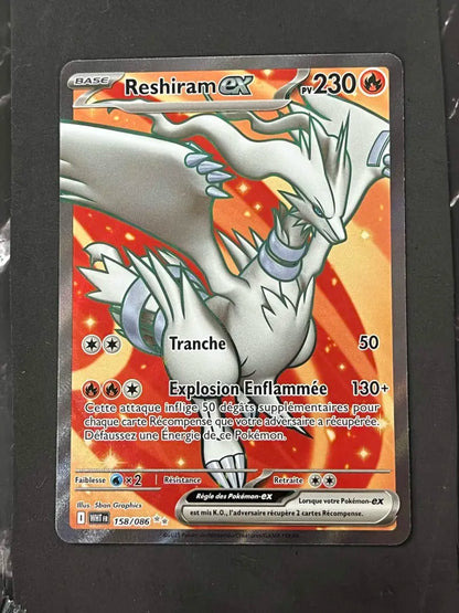 Carte Pokémon Reshiram Ex Flamme Blanche