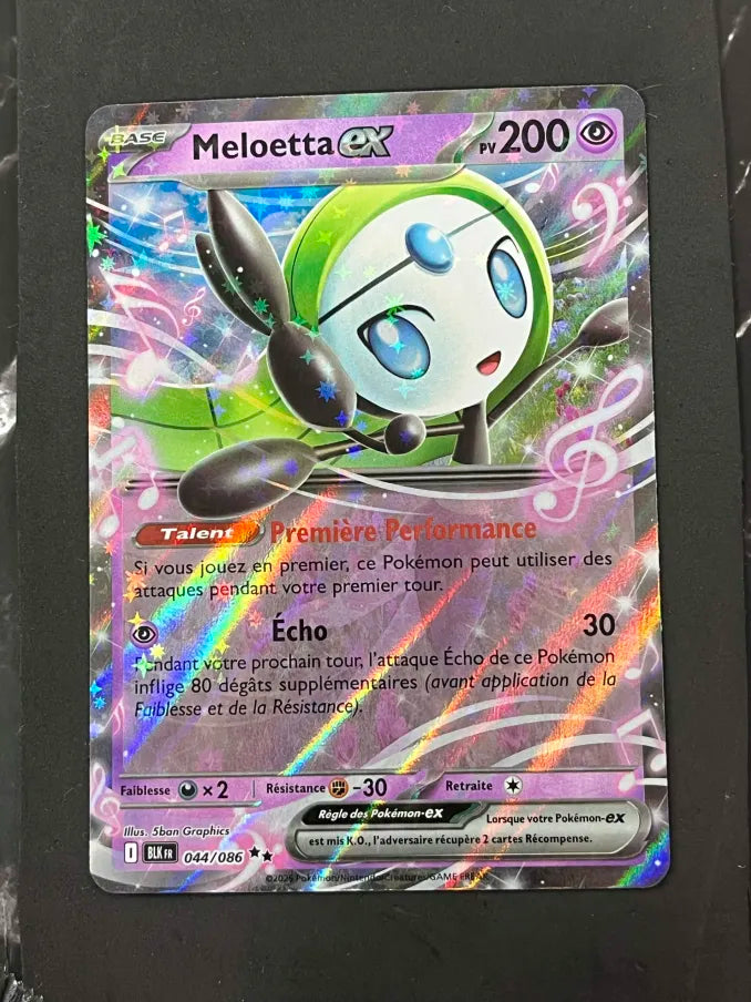 Carte Pokémon Meloetta Ex Foudre Noire