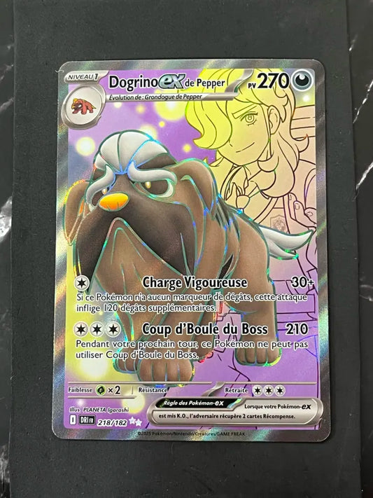 Carte Pokémon Dogrino Ex de Pepper Rivalités Destinée