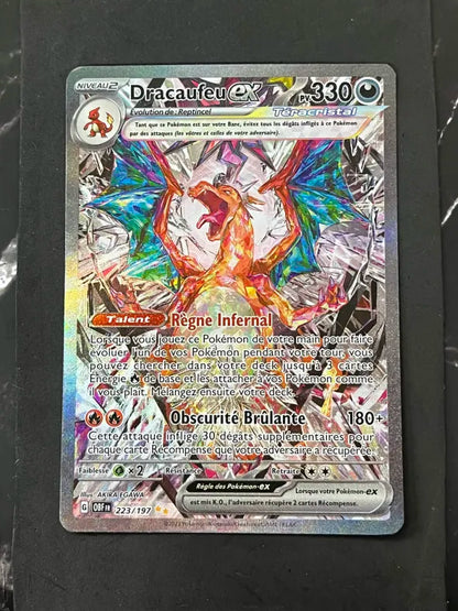 Carte Pokémon Dracaufeu Ex Flammes Obsidiennes