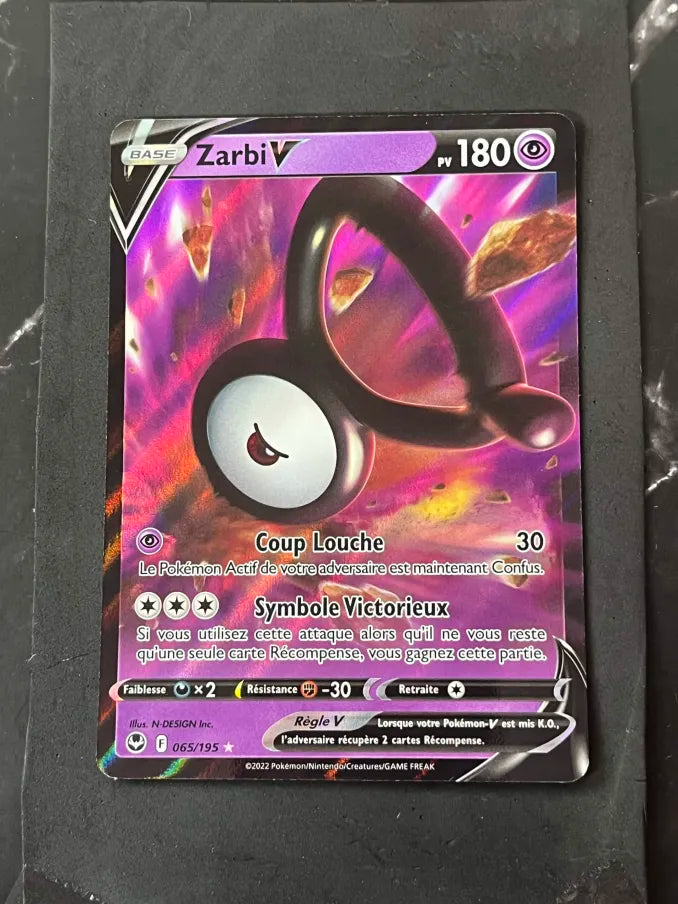 Carte Pokémon Zarbi V Tempête Argentée