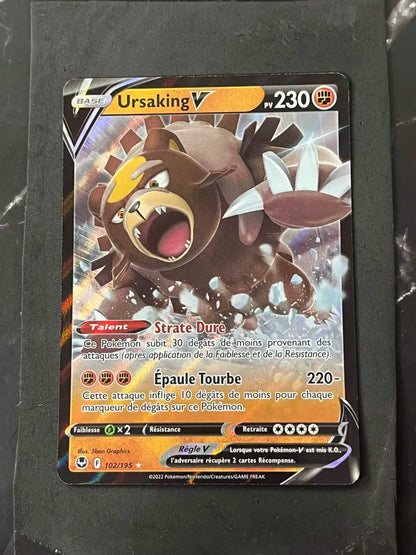 Carte Pokémon Ursaking V Tempête Argentée
