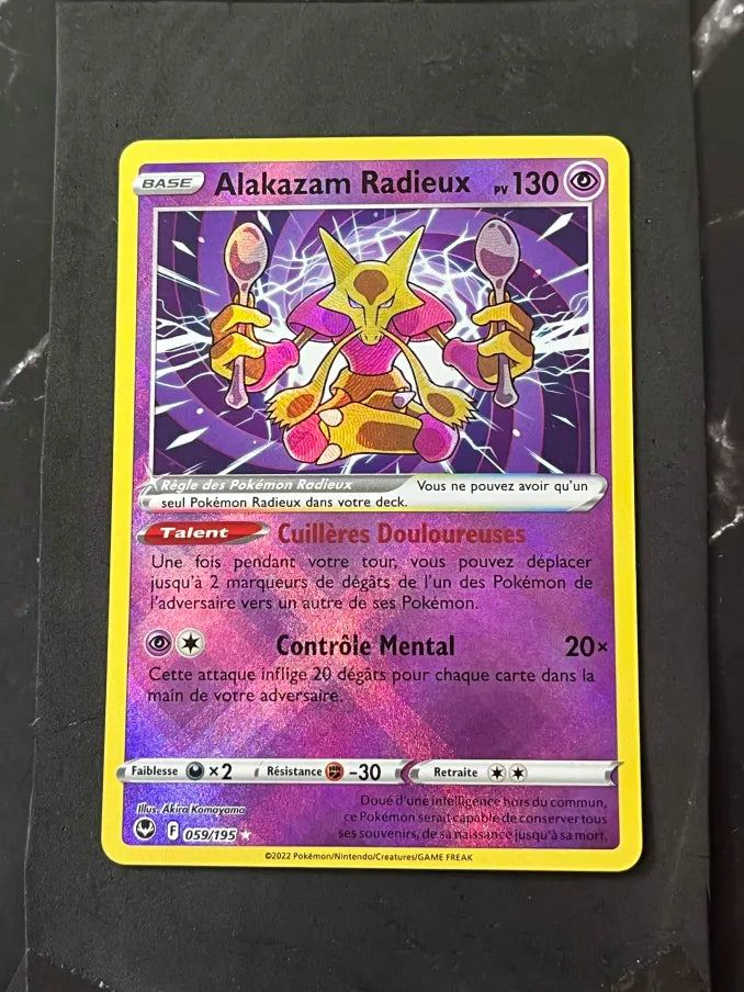 Carte Pokémon Alakazam Radieux Tempête Argentée
