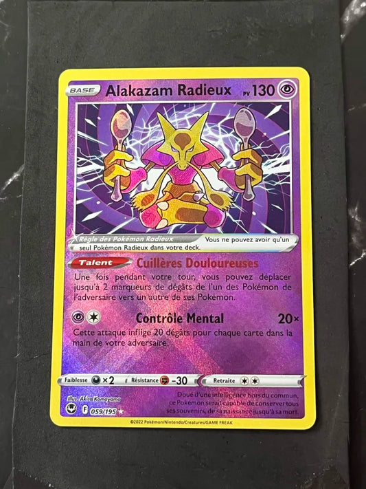 Carte Pokémon Alakazam Radieux Tempête Argentée