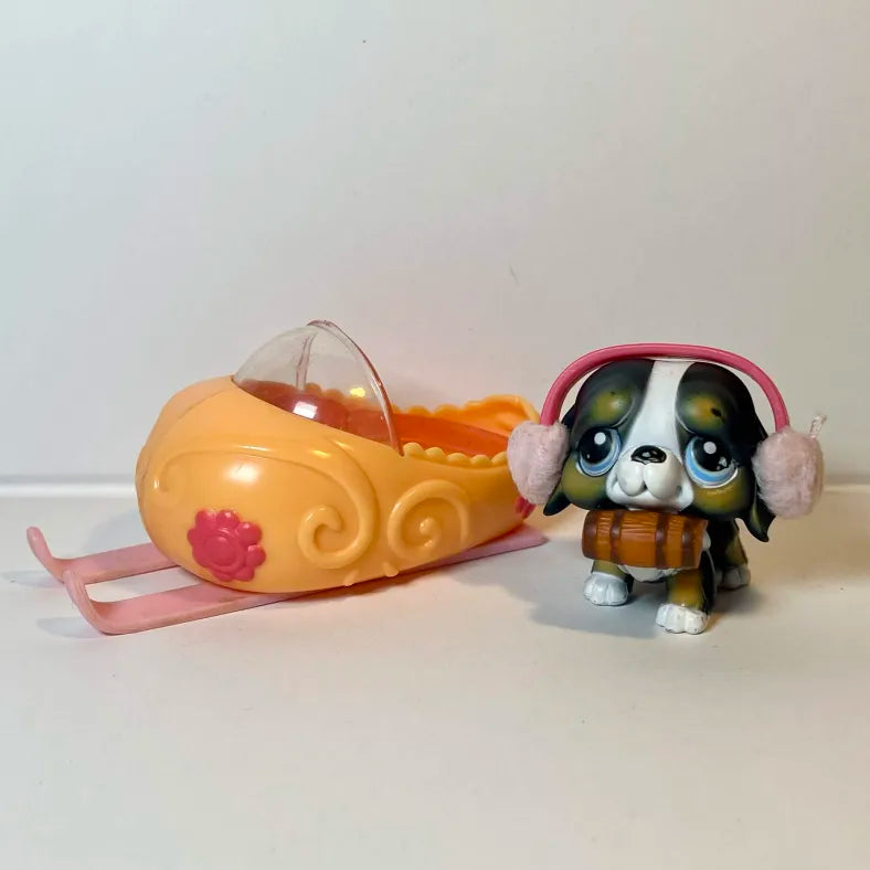 Figurine Littlest Petshop Chien St Bernard #145