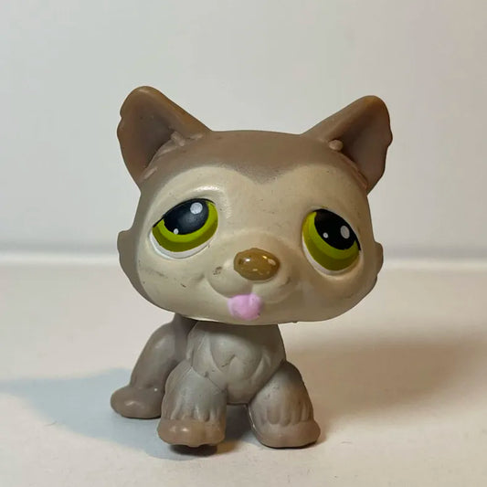 Littlest Petshop Husky Dog Figurine #487