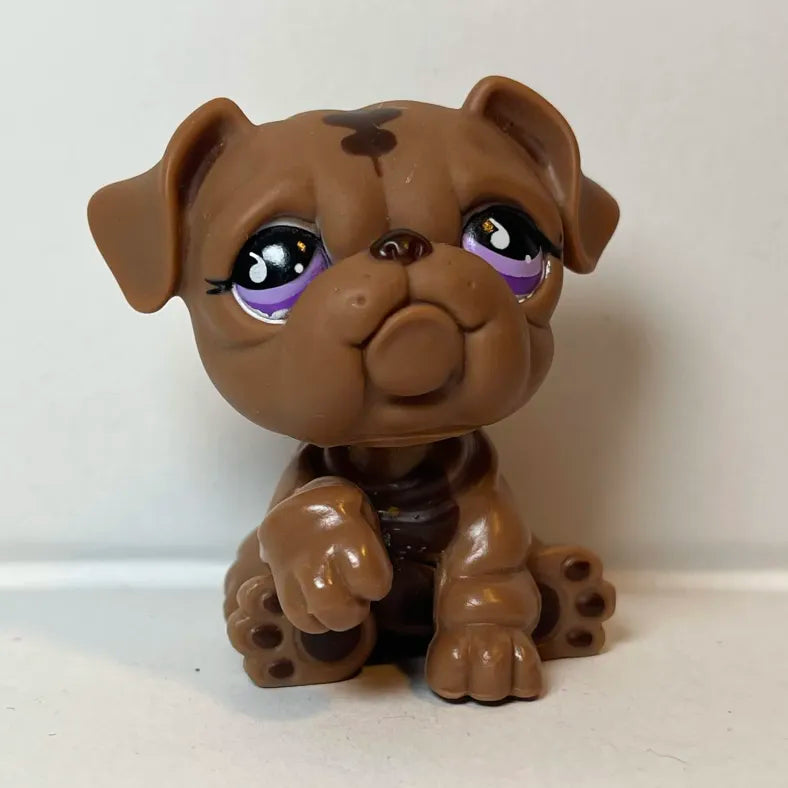 Figurine Littlest Petshop Chien Bulldog #881