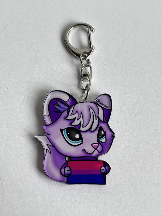 Porte-clés LPS renard bisexuel