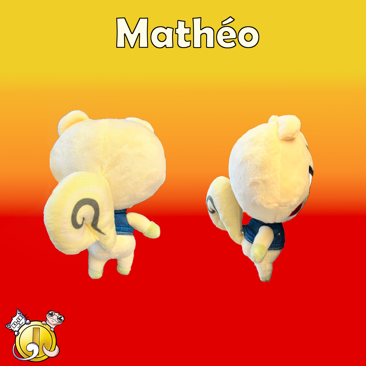 Peluche Animal Crossing Mathéo