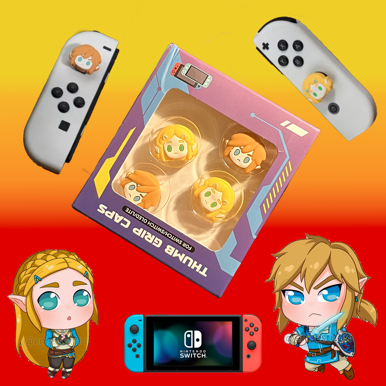 Capuchon de Joy-con Link et Zelda