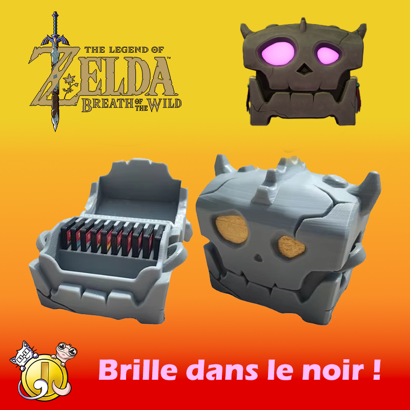 Étui de rangement pour jeux Nintendo Switch Zelda