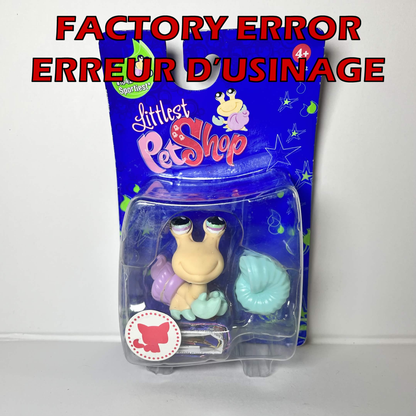 Littlest Petshop NIB Single Hermit Crab #1042 FACTORY ERROR