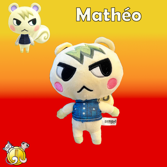 Peluche Animal Crossing Mathéo