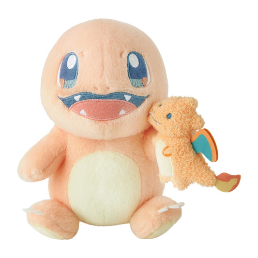 Peluche Pokémon Little Daydream Salamèche & Dracaufeu