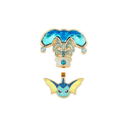 Boucles d'oreilles Pokémon Aquali Téracristal Eau