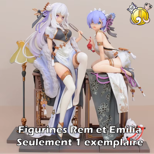 Figurines Rem et Emilia