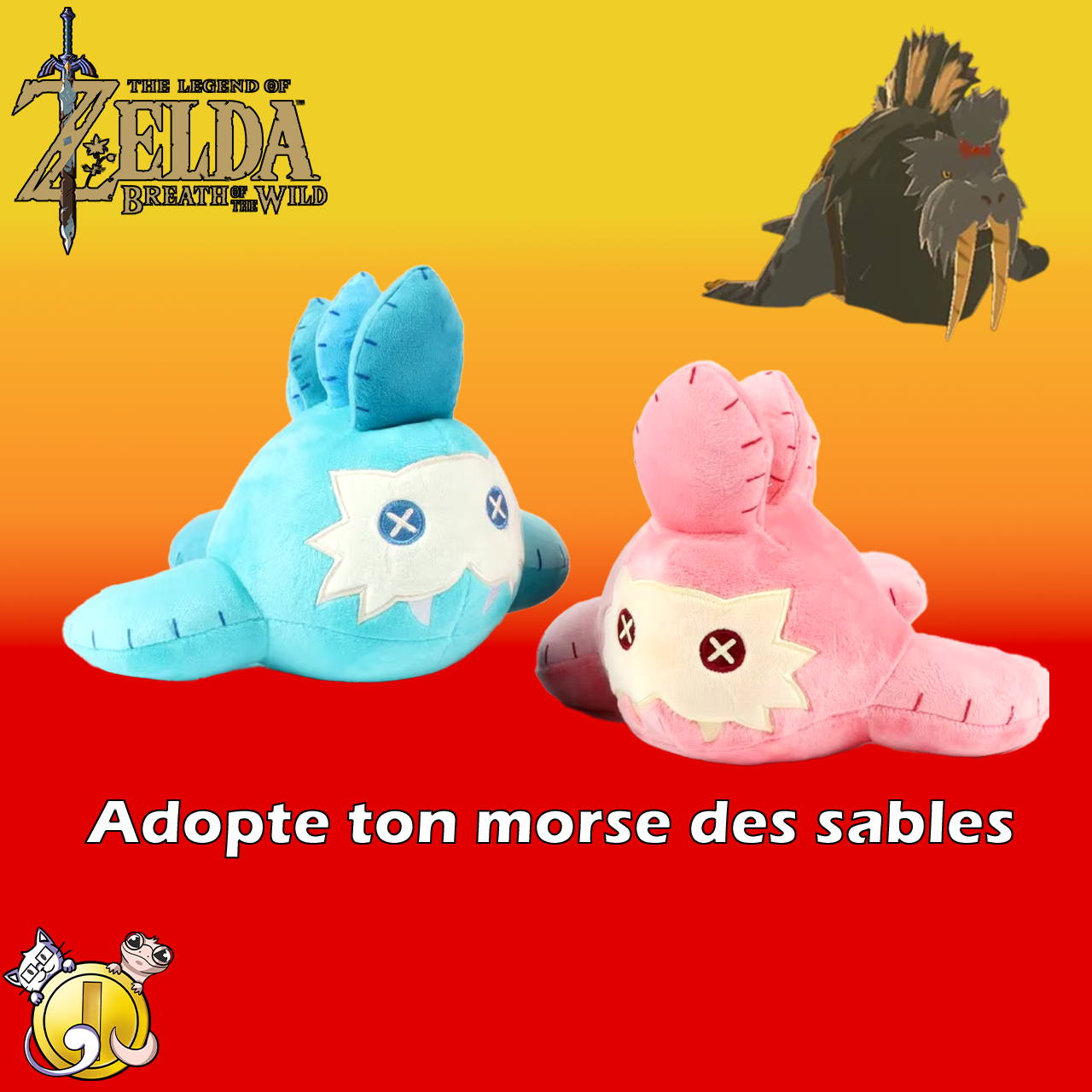 Peluche Zelda Morse des sables