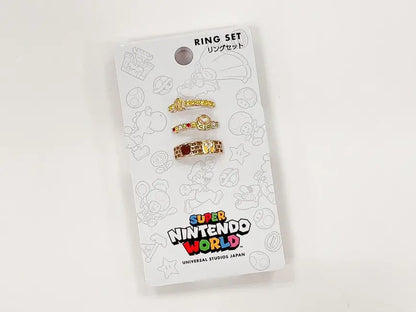 Set 3 Bagues Super Nintendo World USJ